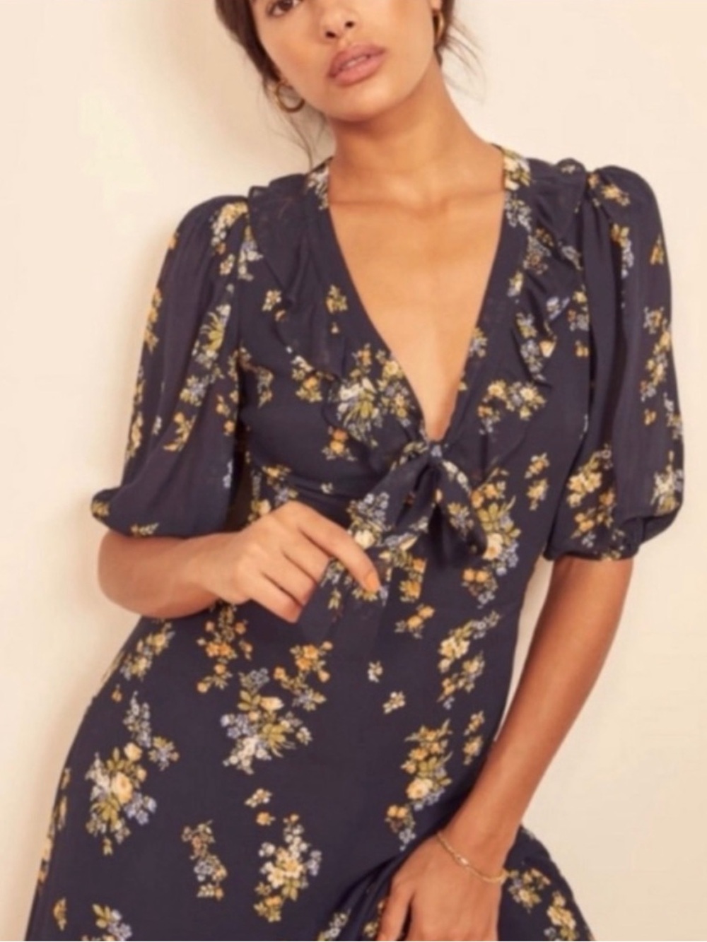 Reformation Brook Vittoria Floral Midi Dress - Picture 9 of 17